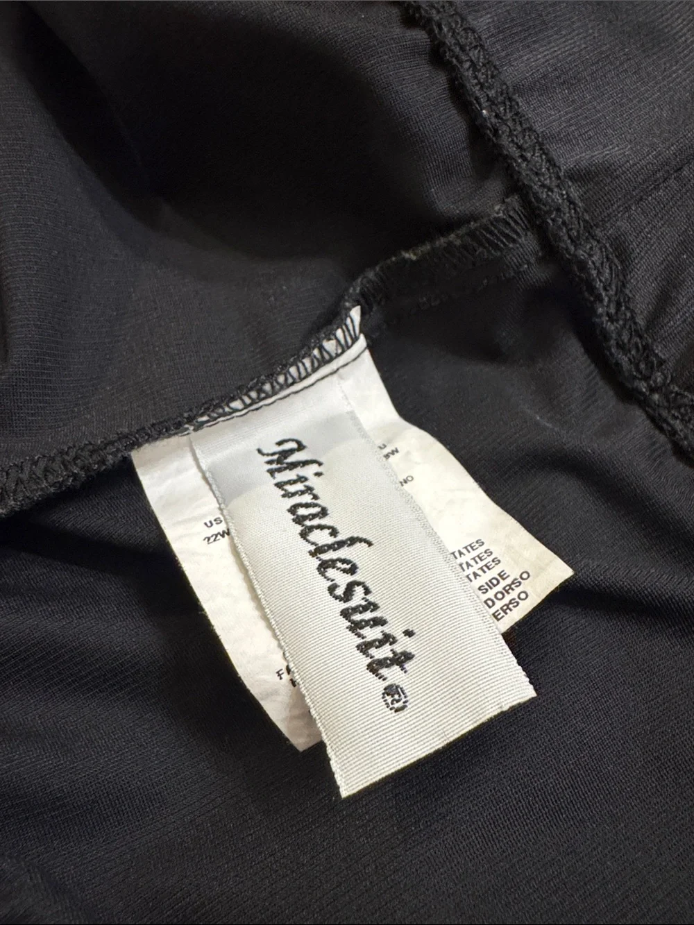 MiracleSuit Womens Plus  Black Full Coverage Swim Bottom Like New Condition 22W